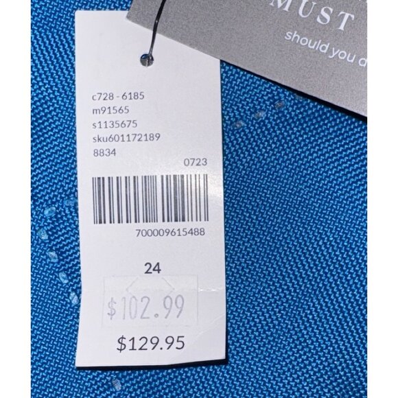 Lane Bryant Utility Jumpsuit Size 24 Navy Blue Button Front Belted NWT - Picture 7 of 12